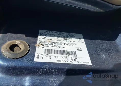 2004 Ford Expedition Eddie Bauer from USA, damaged, VIN 1FMRU17W44LA69267